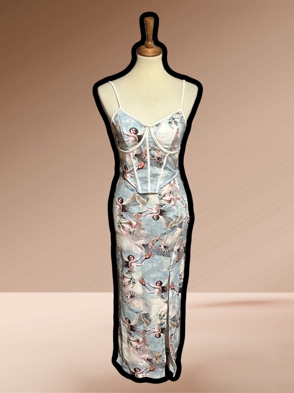 🌈 Beautiful 2 Piece Angel Dress with Corset Detail